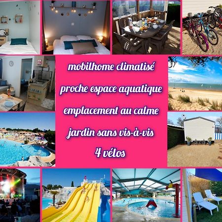 Mobilhome 2Ch Climatise-Terrasse Fermee-4 Velos-Camping 4 Etoiles Les Charmettes Les Mathes ภายนอก รูปภาพ