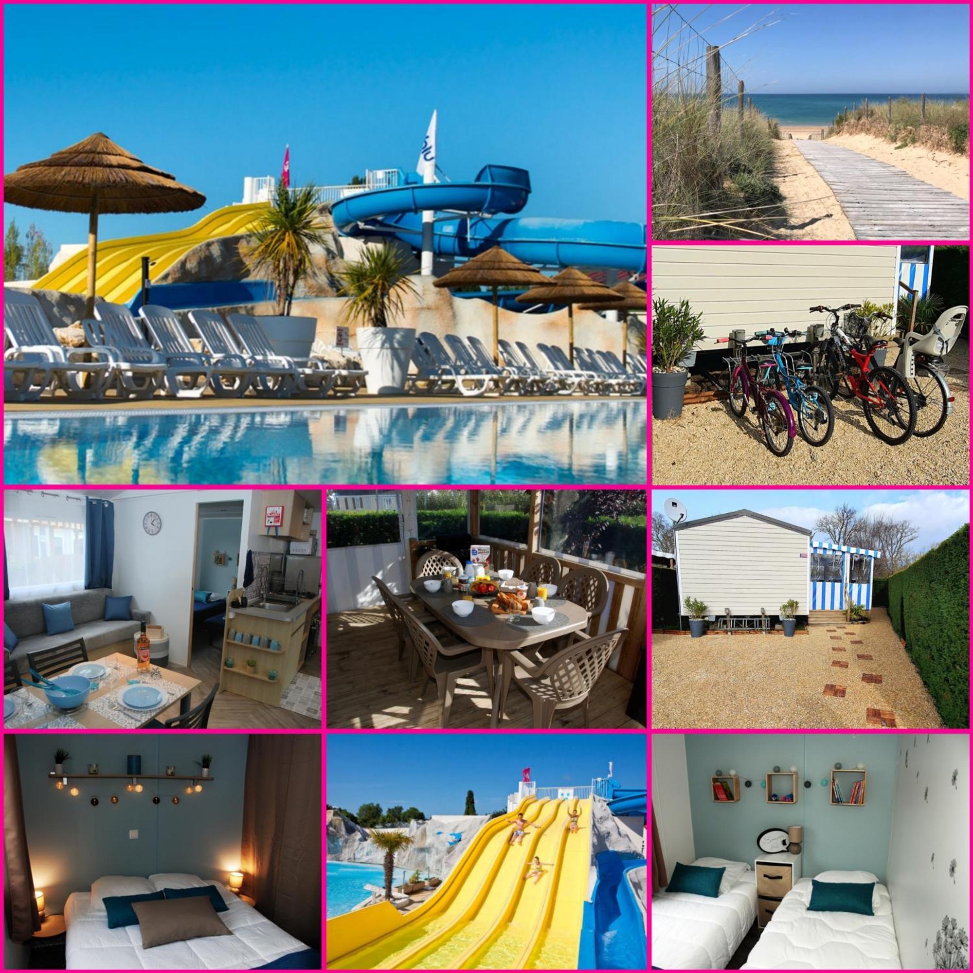 Mobilhome 2Ch Climatise-Terrasse Fermee-4 Velos-Camping 4 Etoiles Les Charmettes Les Mathes ภายนอก รูปภาพ