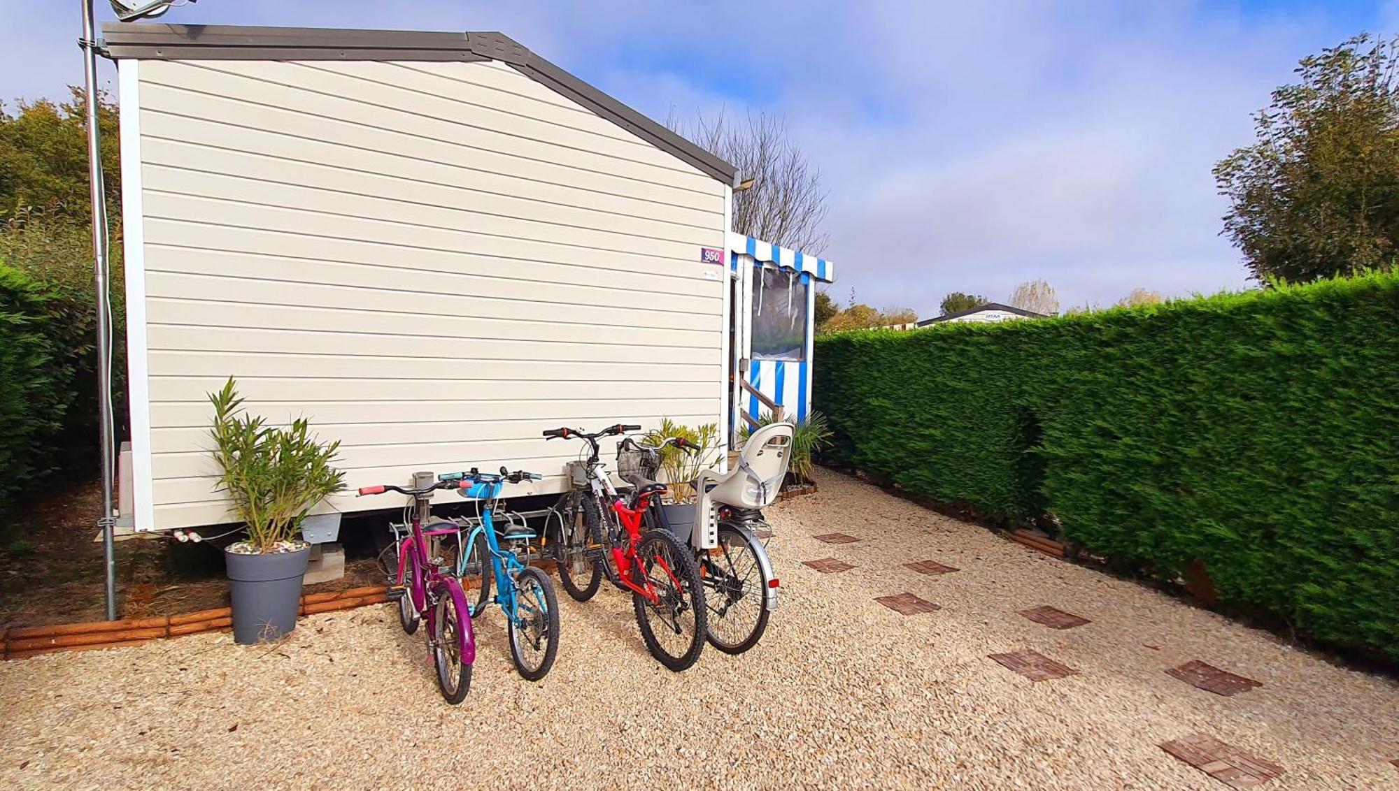 Mobilhome 2Ch Climatise-Terrasse Fermee-4 Velos-Camping 4 Etoiles Les Charmettes Les Mathes ภายนอก รูปภาพ